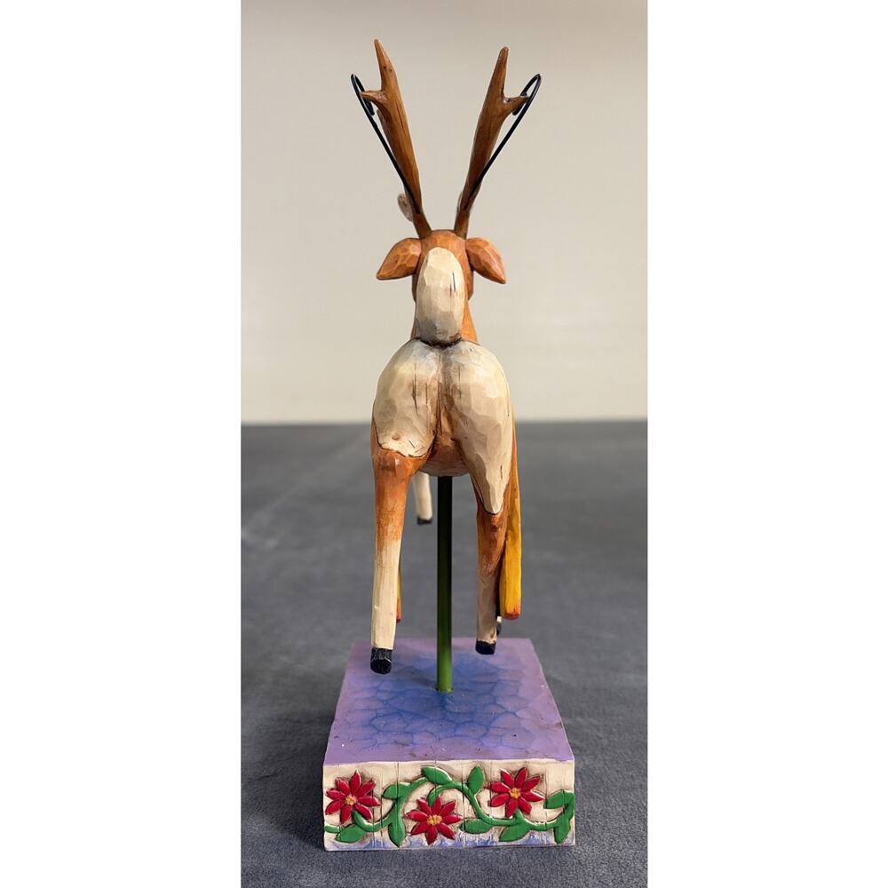 Heartwood Creek Jim Shore Reindeer Dash Away Red Blanket Figurine NIB 2004 - Picture 5 of 15